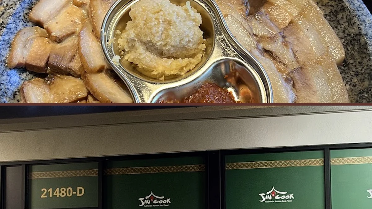 Warm Korean dishes on a casual dining table.